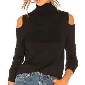 ANTONIO MELANI 100% Cashmere Turtleneck Off-Shoulder Sweater (M)